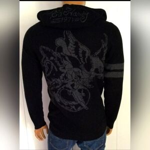 Ed Hardy By Christian Audigier Zip sweater NWT